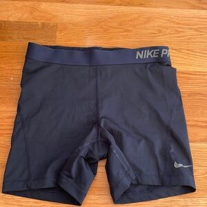 Nike Pro Dark Blue Bike Shorts Size L